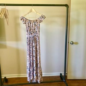 American Eagle Crepe Boho Maxi Dress